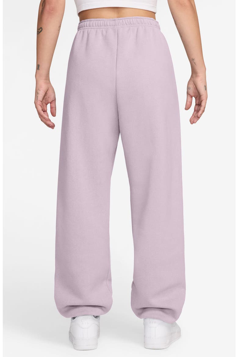 Studio High Waist Fleece Sweatpants, Alternate, color, 583 BLELIL/ SAIL