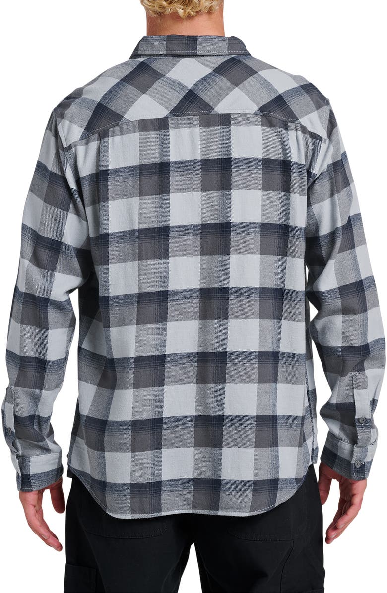 Quiksilver Penmar Check Cotton Flannel Button-Up Shirt, Alternate, color, 