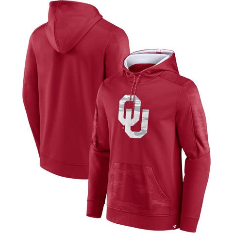 Men's Fanatics Branded Crimson Oklahoma Sooners On The Ball Pullover Hoodie
