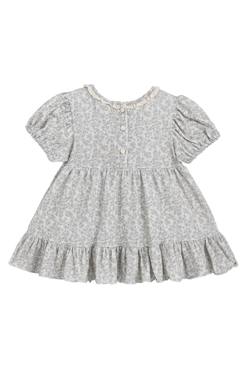 Floral Smocked Dress, Alternate, color, Brown
