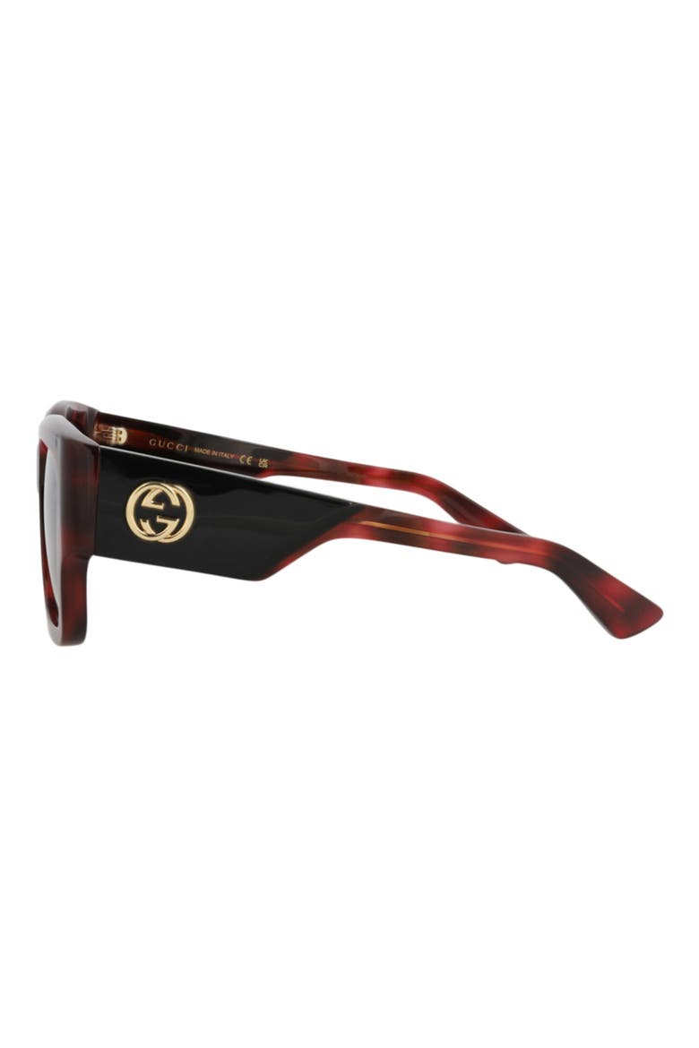 52mm Square Sunglasses, Alternate, color, HAVANA HAVANA VIOLET