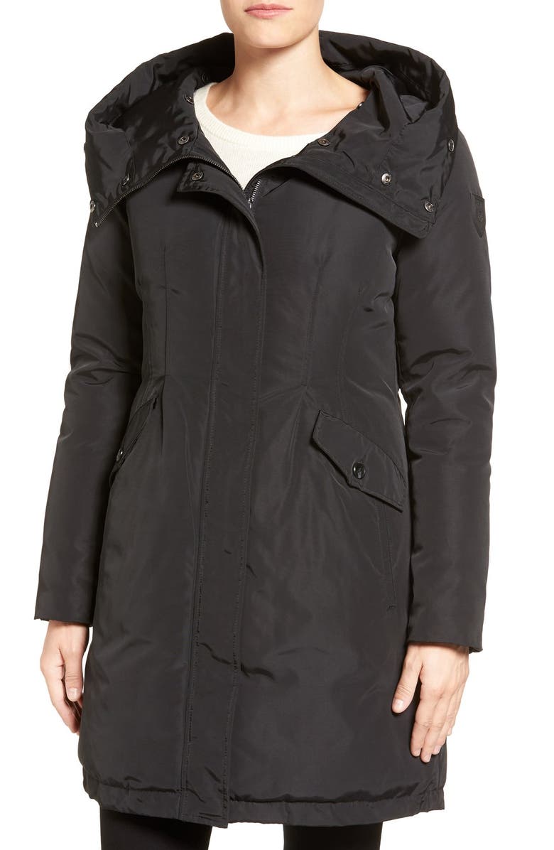 Vince Camuto Faux Fur Trim Hooded Down & Feather Parka, Alternate, color, 