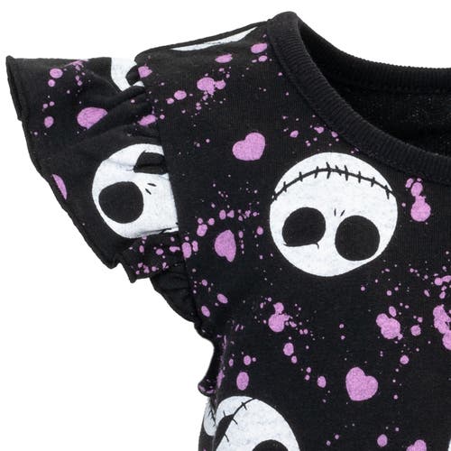 Disney Sleeveless Skater Romper In Black