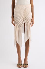 Isabel Marant Taylora Pleated Silk Georgette Skirt