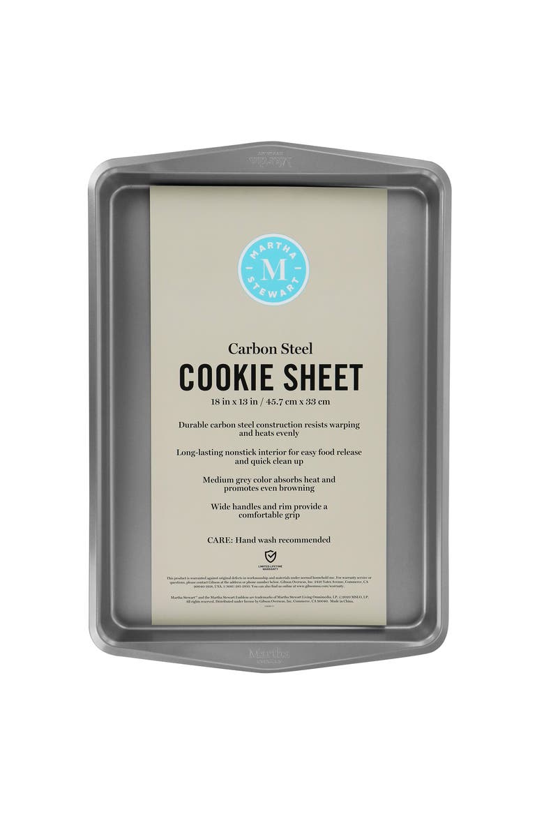 18in Carbon Steel Cookie Sheet, Alternate, color, Grey