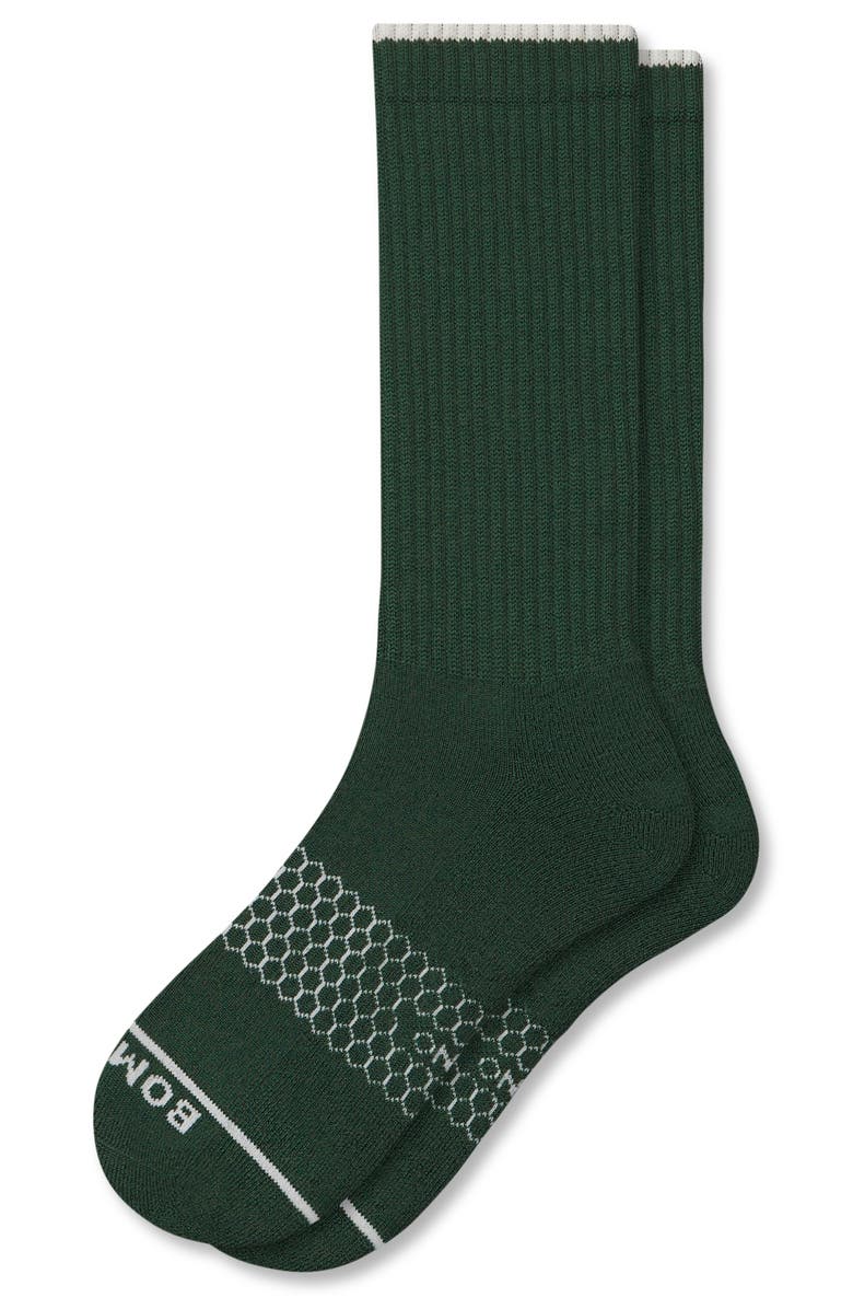 Bombas Merino Wool Blend Calf Socks, Main, color, Dark Elm