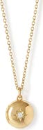 Astley Clarke Gold Biography Mini Gold Locket Necklace