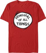 Dr. Seuss Men's Dr. Seuss Principal of All Things  Graphic T-Shirt