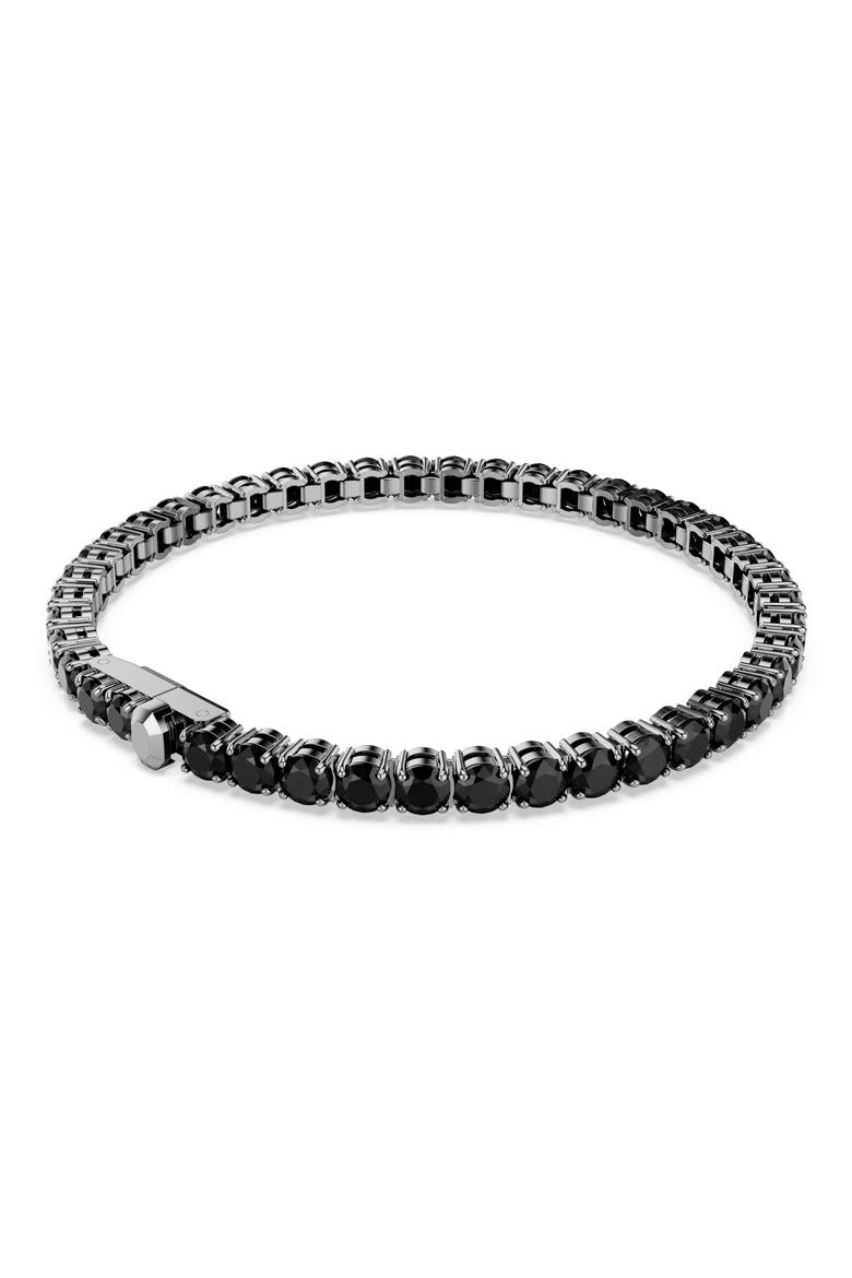 Matrix Tennis Bracelet, Alternate, color, BLACK