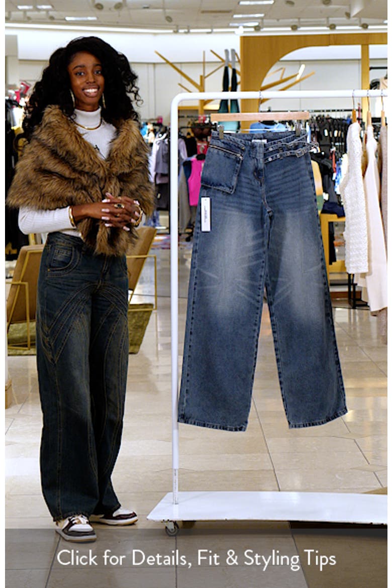 Platrow Wide Leg Cargo Jeans video