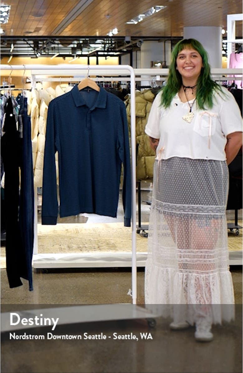 Ogden Stripe Long Sleeve Polo, sales video thumbnail