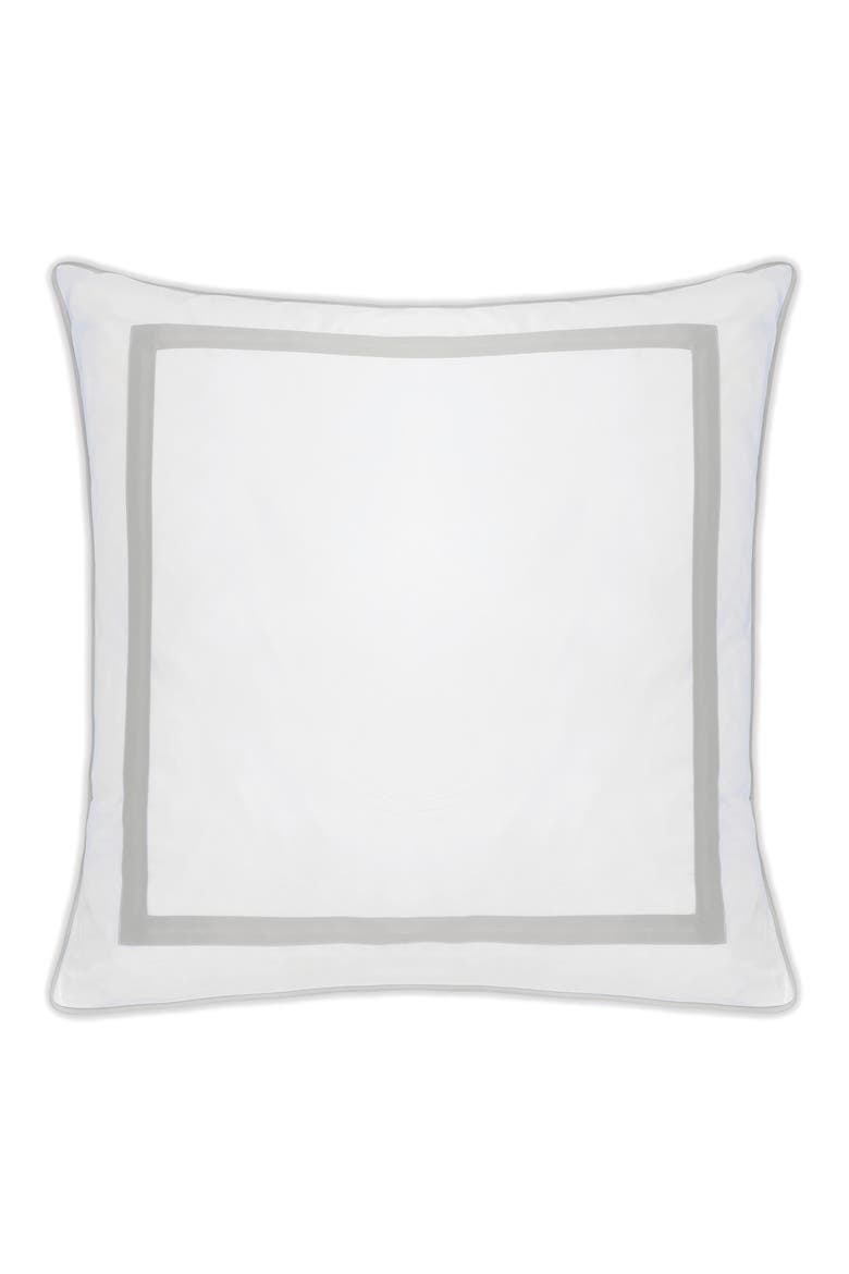 Louise 500 Thread Count Euro Sham, Main, color, SILVER