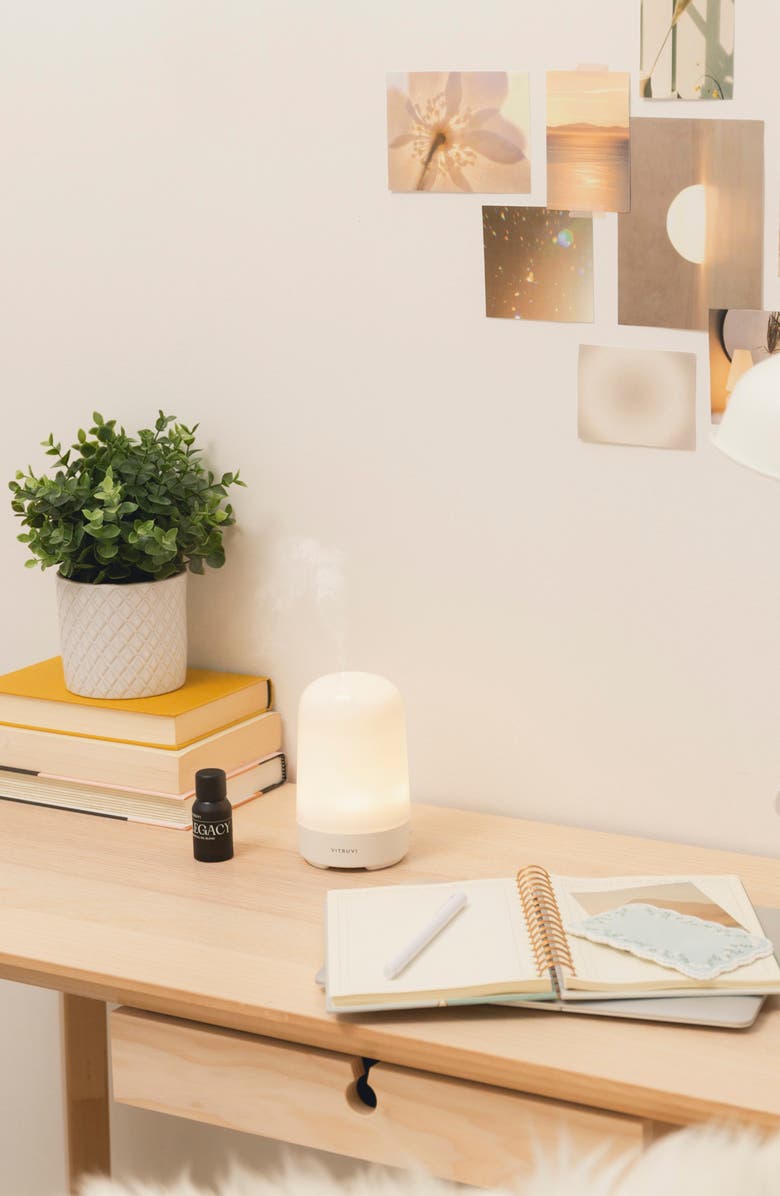 Vitruvi Glow Essential Oil Diffuser, Alternate, color, White