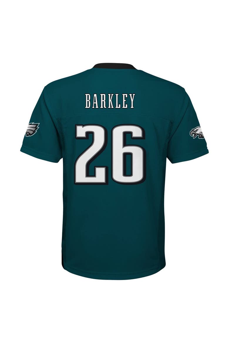 Youth Saquon Barkley Midnight Green Philadelphia Eagles Replica Player Jersey, Alternate, color, Green