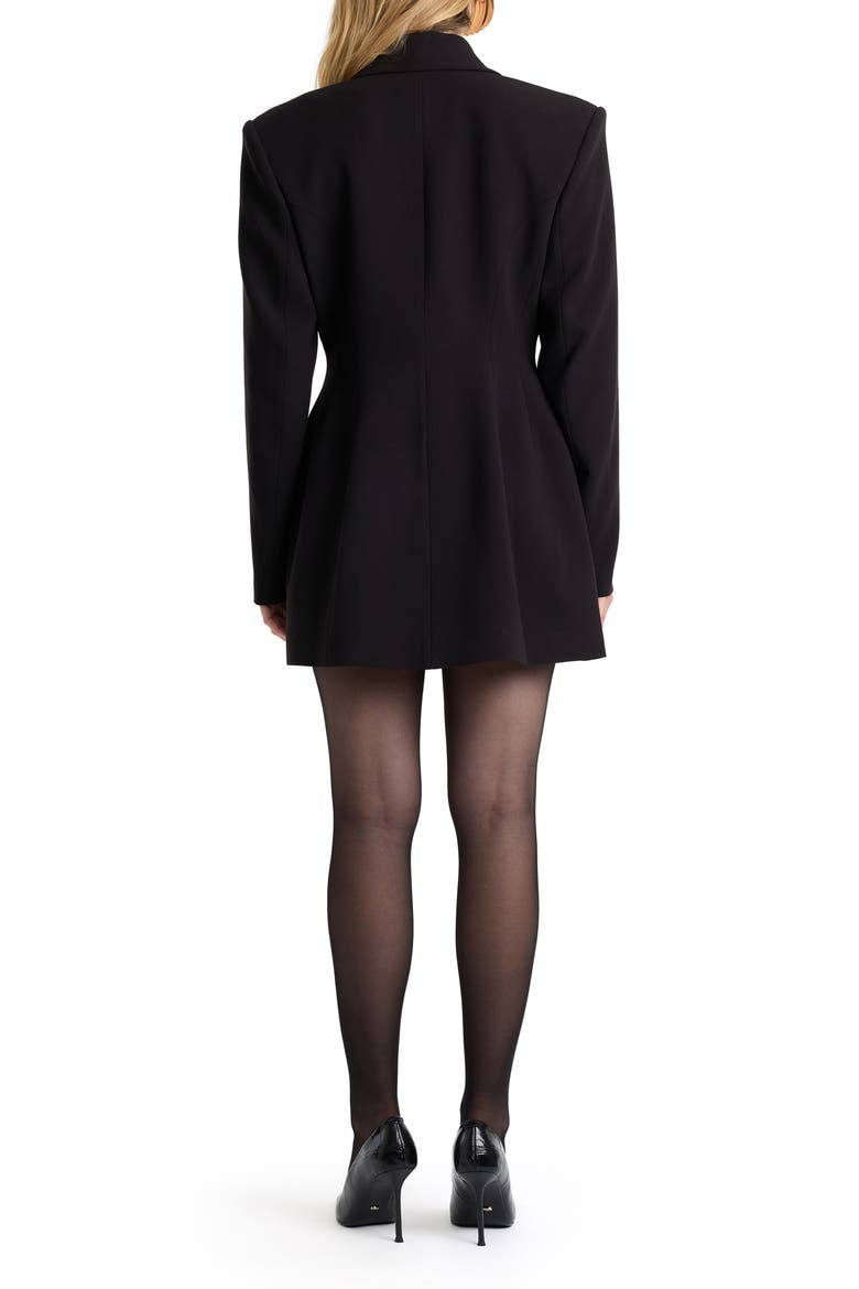 Courtney Tuxedo Minidress, Alternate, color, BLACK