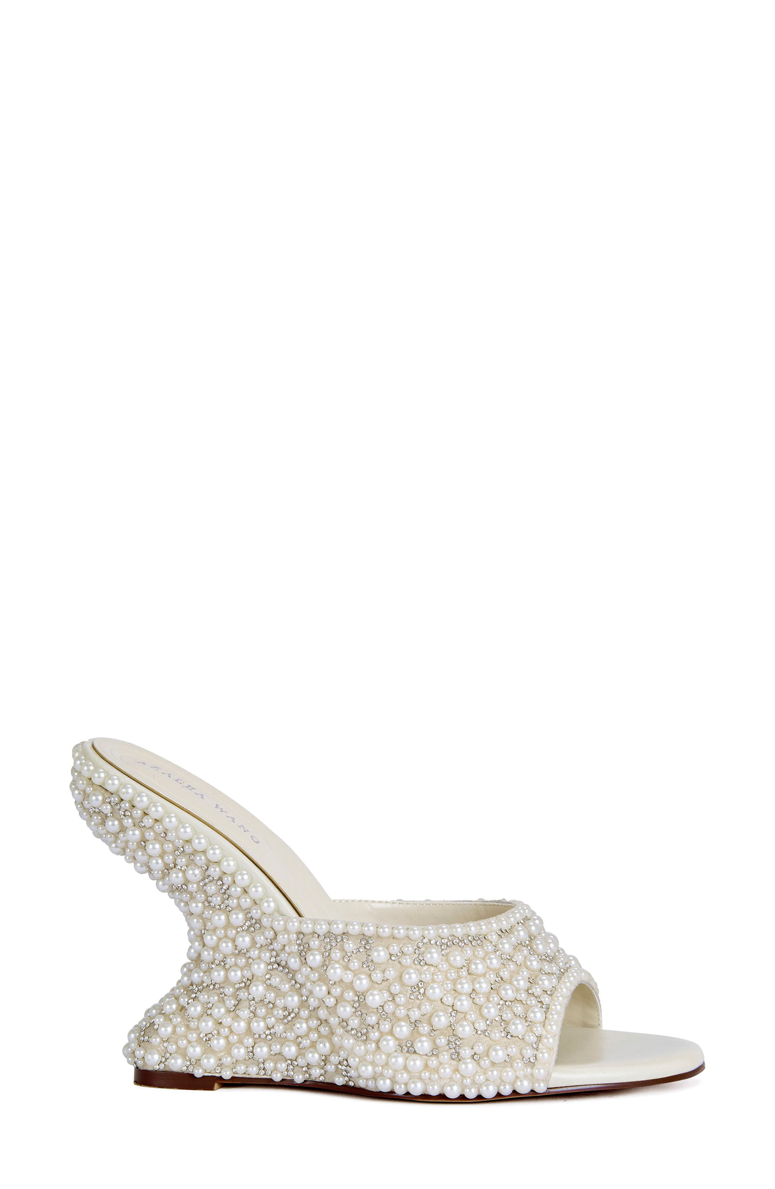 AZALEA WANG Aaralyn Floating Heel Sandal, Alternate, color, Ivory