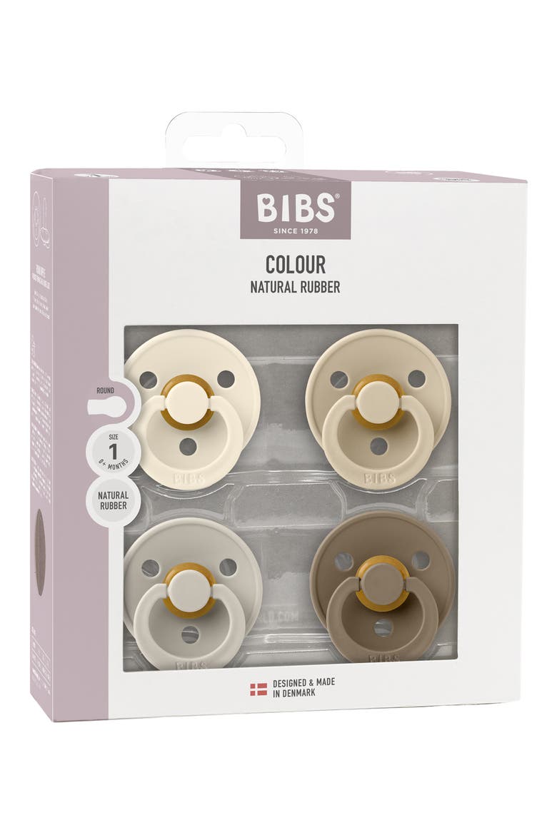 4-Pack Pacifier Set - Size 1, Alternate, color, IVORY/ SAND/ VANILLA/ OAT