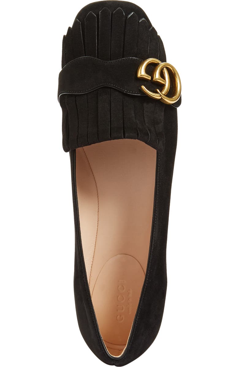 Gucci GG Marmont Fringe Flat, Alternate, color,