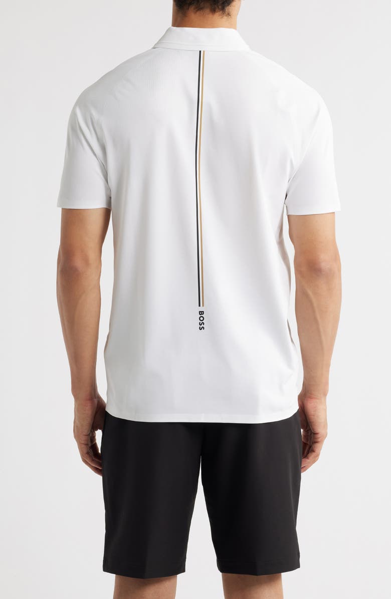 BOSS Patteo Slim Fit Active Polo, Alternate, color, White