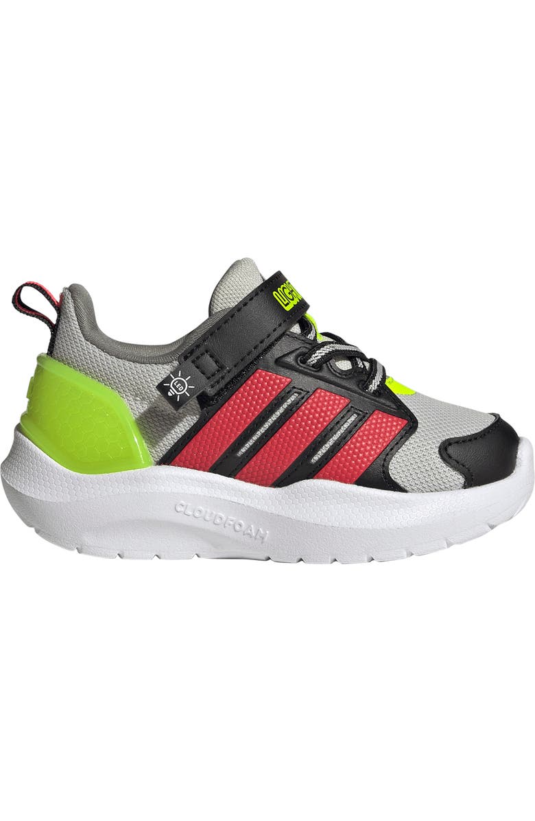 adidas Kids' Lightorama Sneaker, Alternate, color, Grey/ Lucid Red/ Lucid Lemon