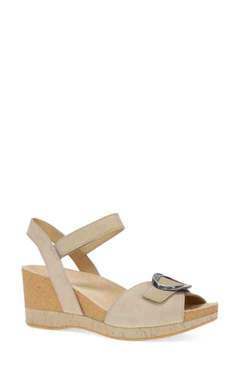 Stella Ankle Strap Platform Wedge Sandal (Women)