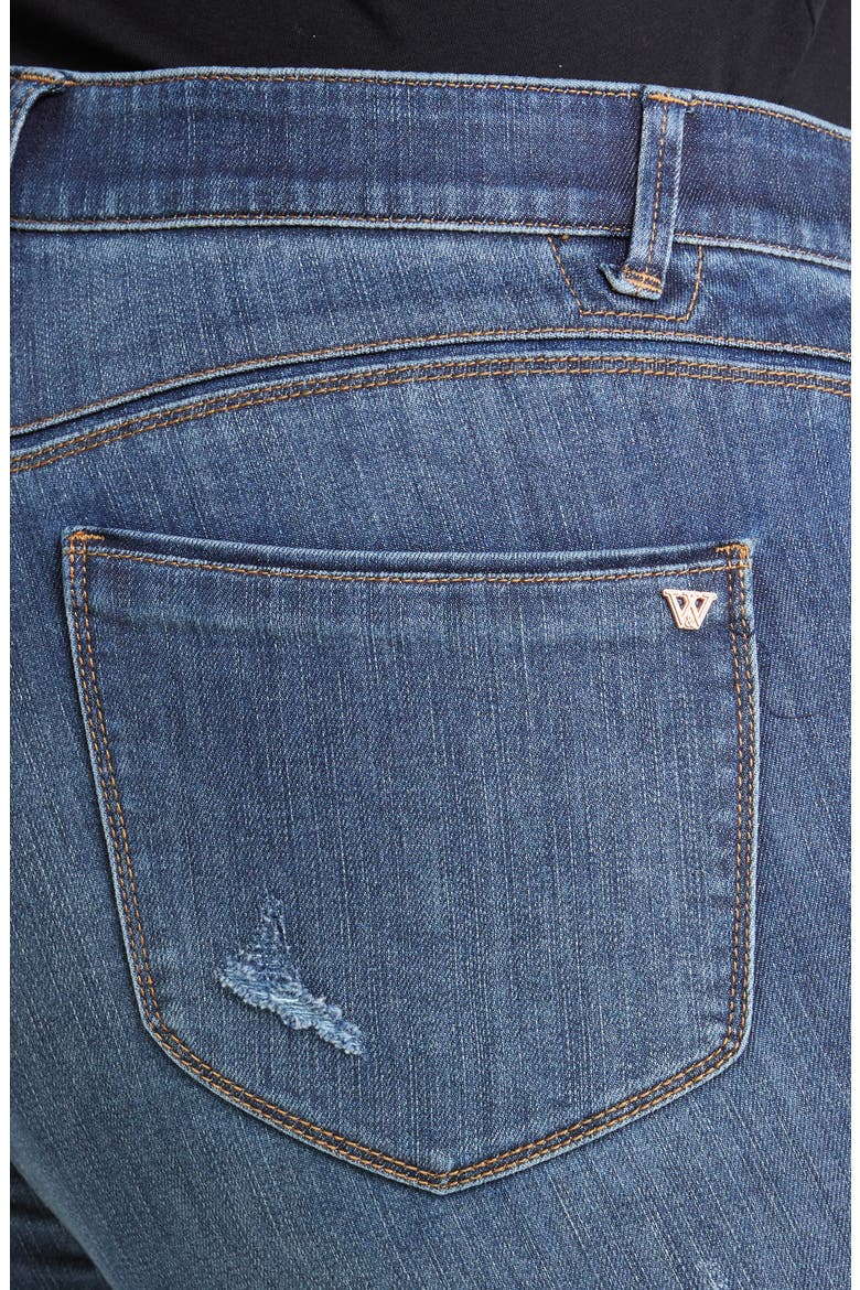 'Ab'Solution High Waist Itty Bitty Bootcut Jeans, Alternate, color, BLUE VINTAGE
