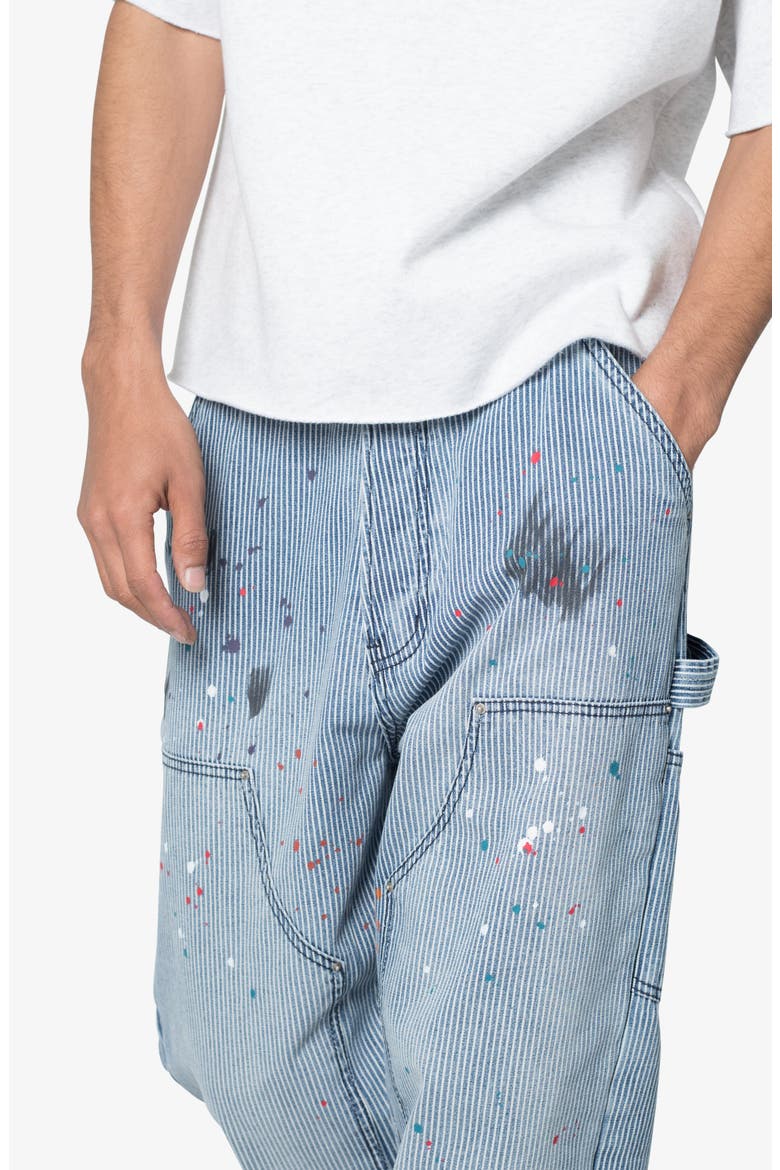 Ultrabaggy Stripe Denim Carpenter Pants, Alternate, color, GREY