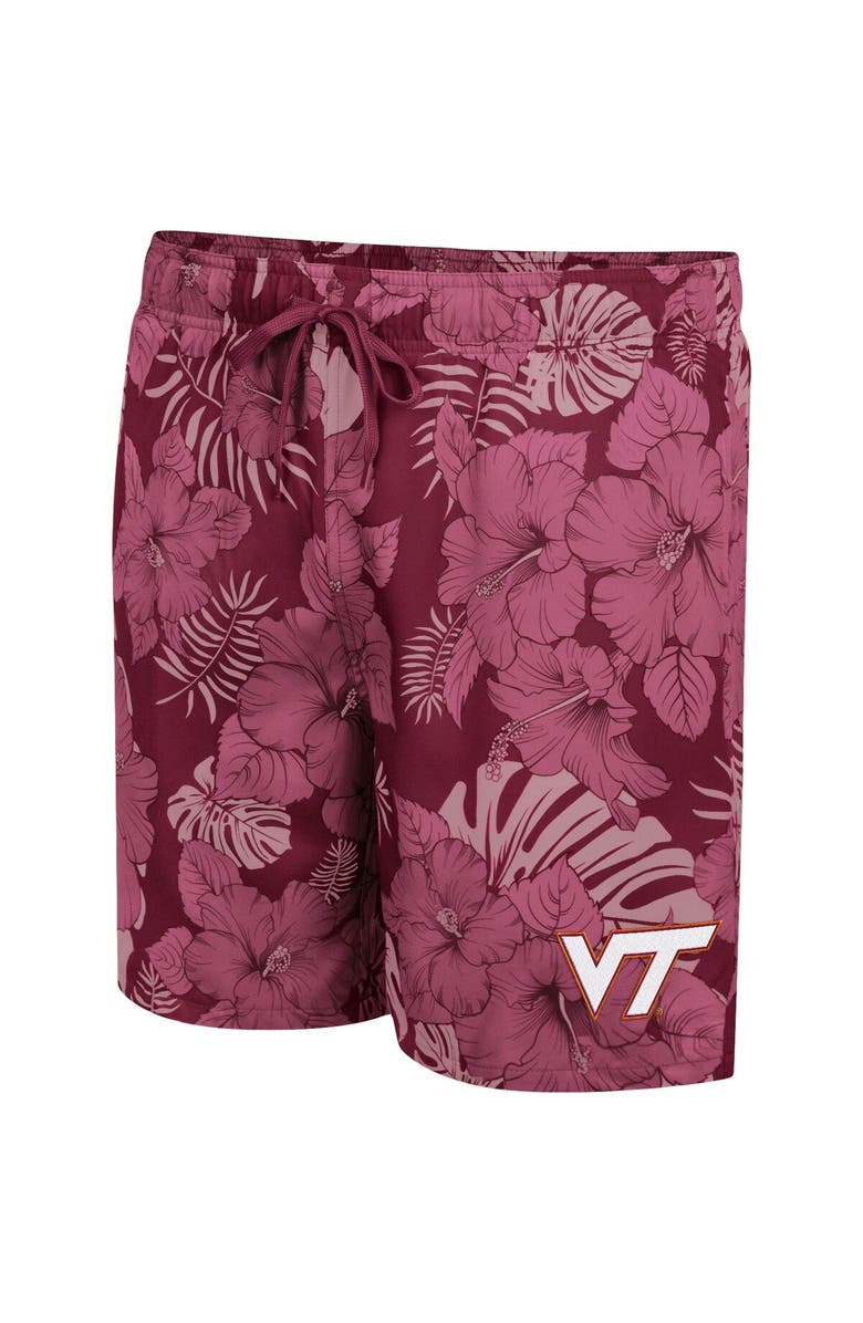 COLOSSEUM Men's Colosseum Maroon Virginia Tech Hokies The Dude Swim Shorts, Alternate, color, 