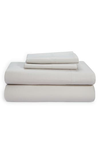 Nordstrom At Home Percale Sheet Set In Grey Vapor