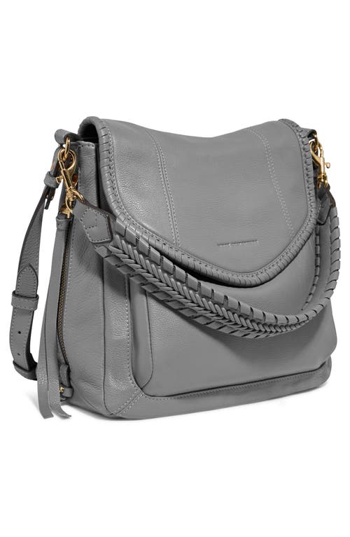Aimee All For Love Convertible Leather Shoulder Bag In Gray