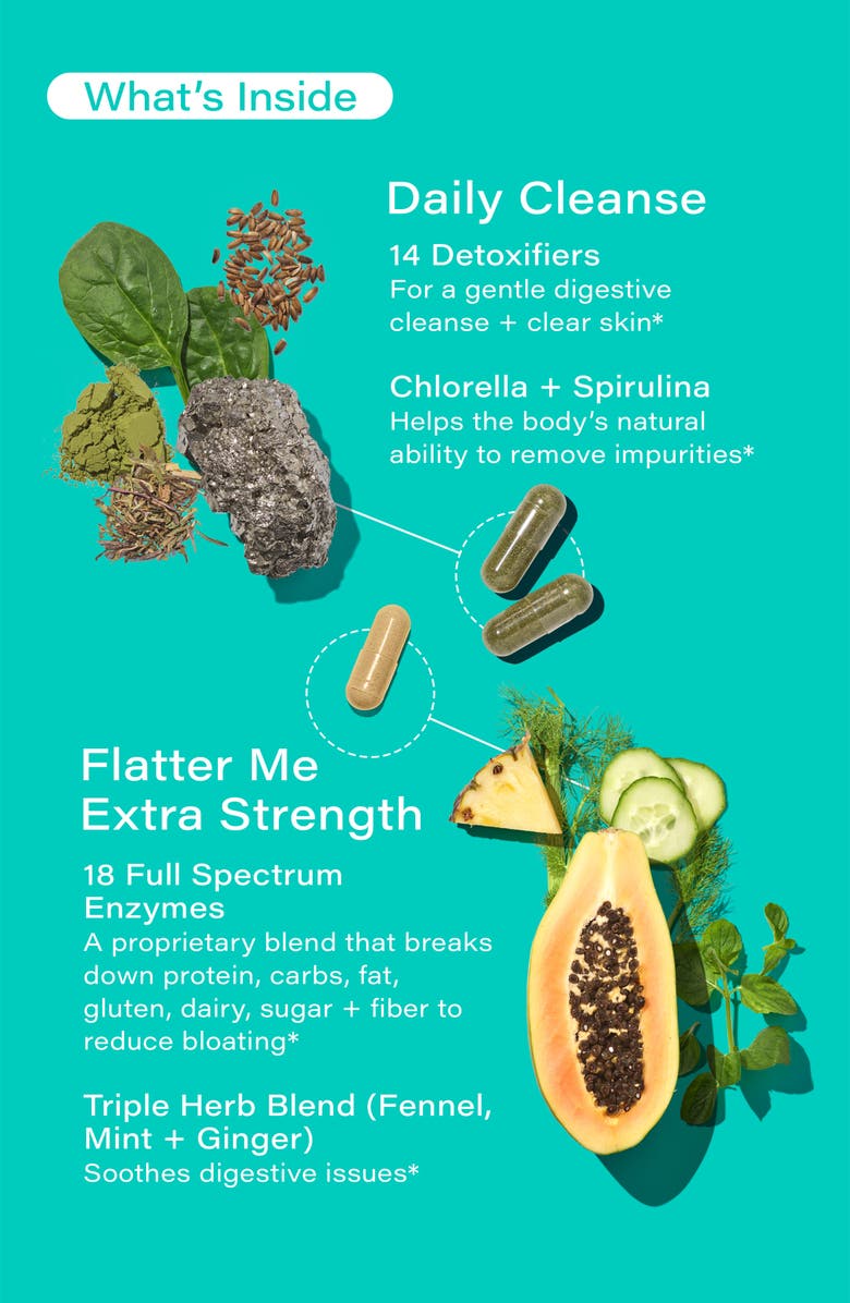 Hum Nutrition Debloat Detox Dietary Supplements Set, Alternate, color, 