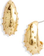 Karine Sultan Ladybug J-Hoop Earrings