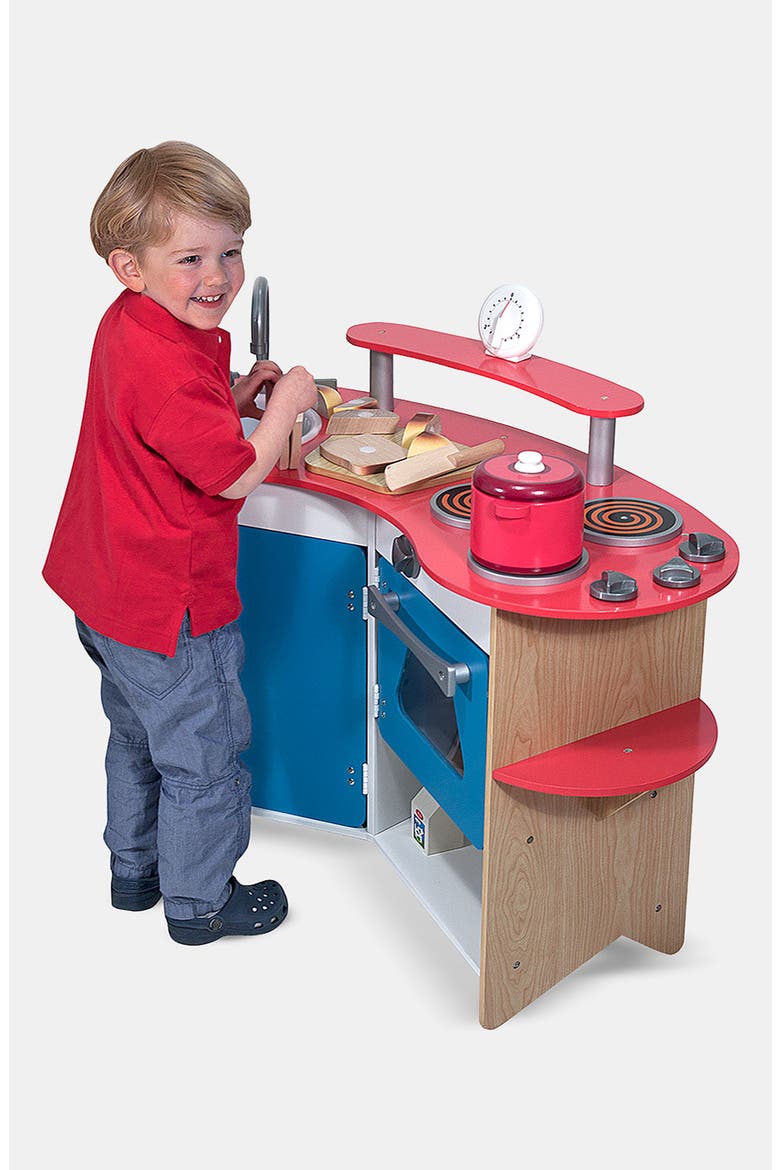 'Cook's Corner' Wooden Play Kitchen, Main, color, VARIOUS