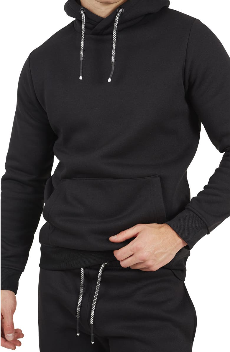Brave Soul Hoodie and Jogger Set, Alternate, color, Black