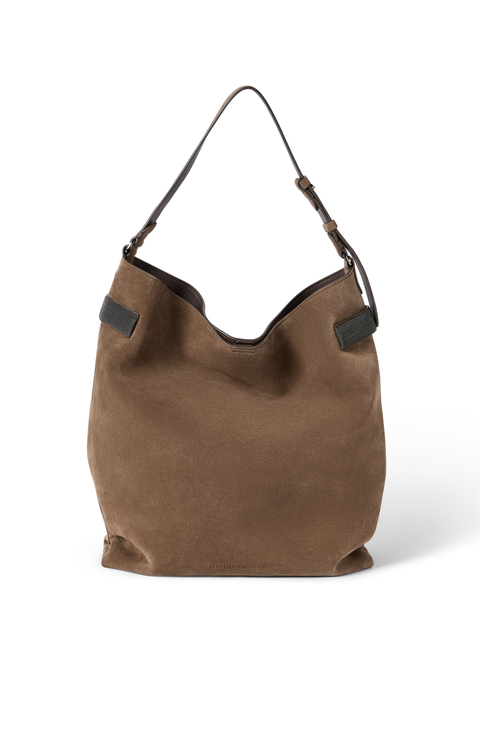 Suede Essence hobo bag