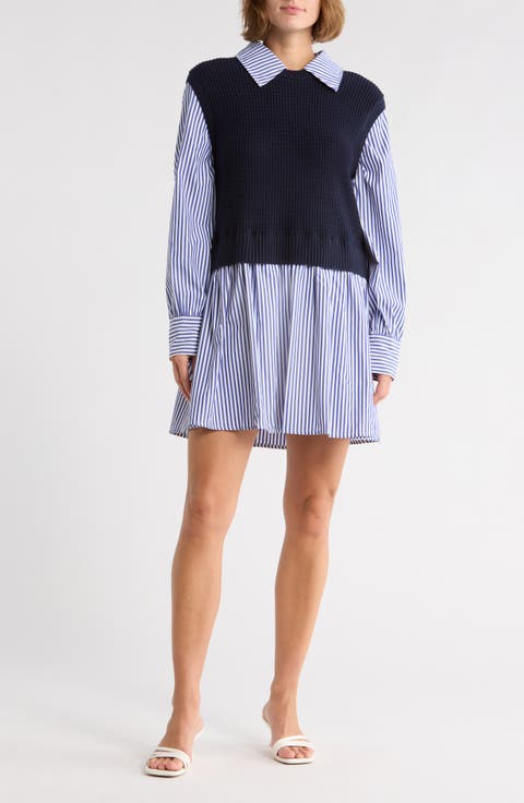 Open Knit Sweater Dress