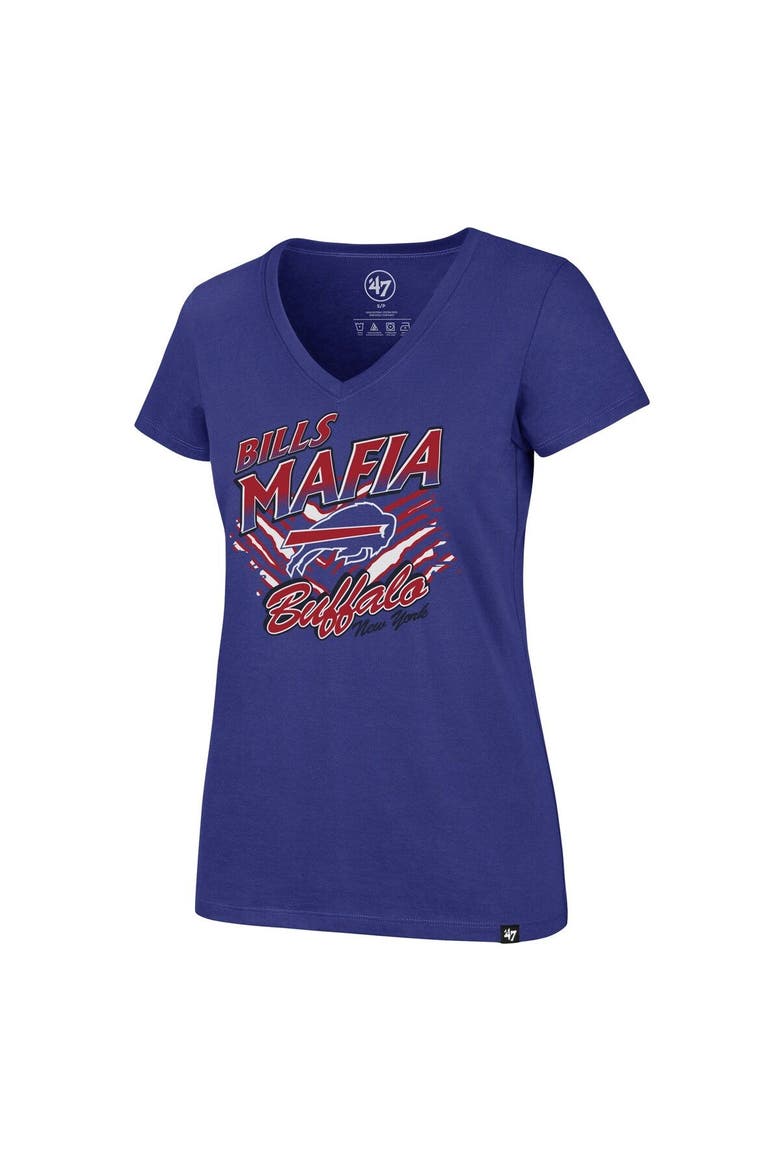 Women's '47 Royal Buffalo Bills Team Regional Ultra Rival V-Neck T-Shirt, Alternate, color, Royal