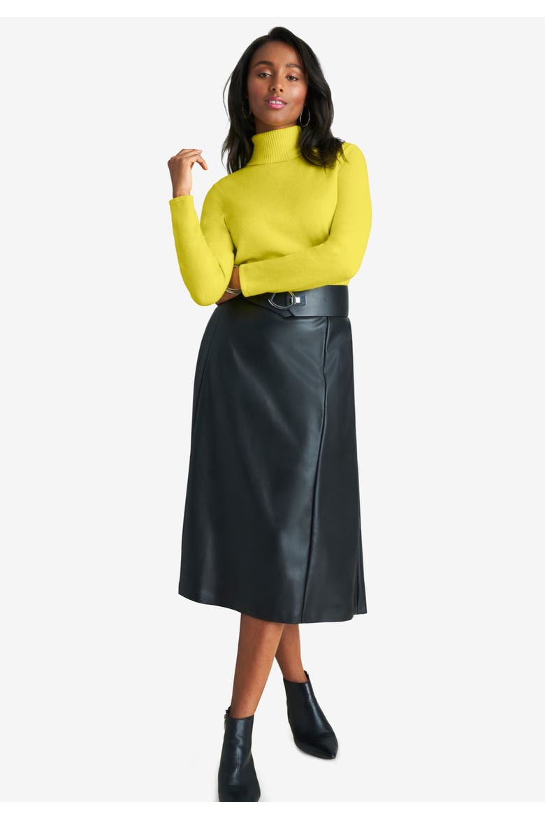Carefree Cashmere Turtleneck, Alternate, color, CLASSIC RED