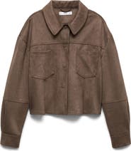 MANGO Faux Suede Jacket