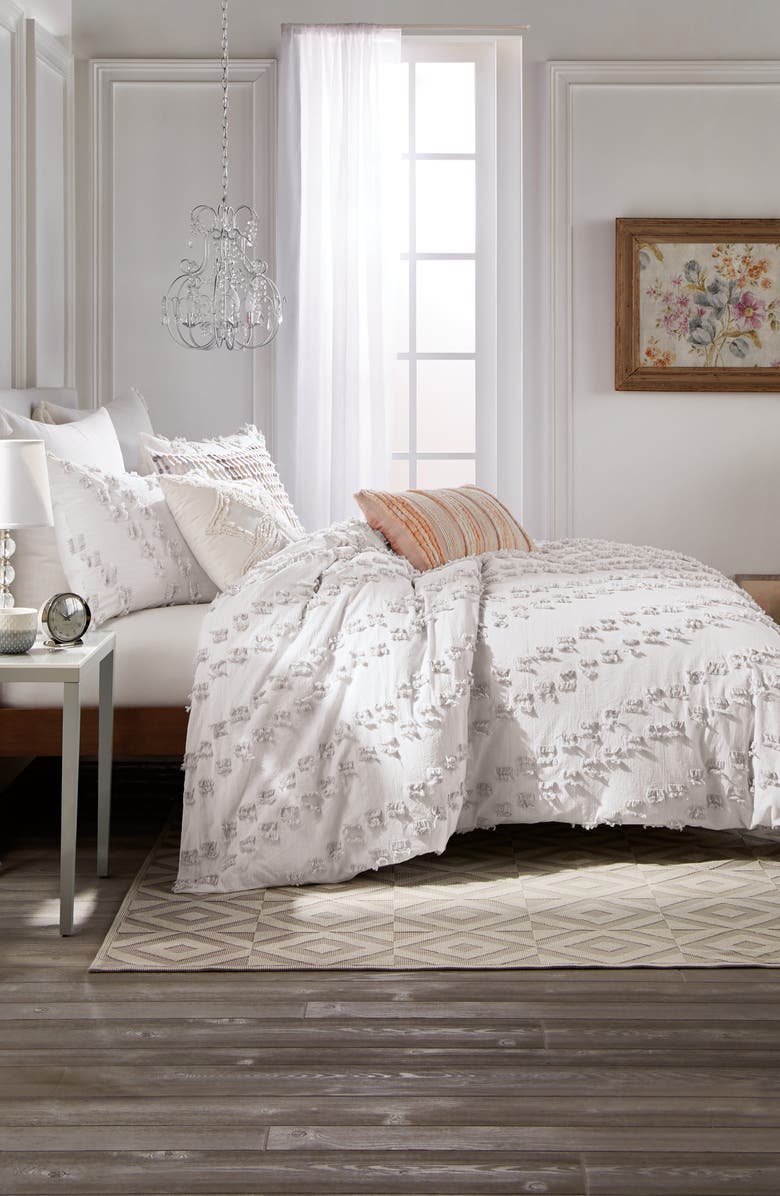 Peri Home Space Dye Fringe Comforter & Sham Set, Alternate, color, 