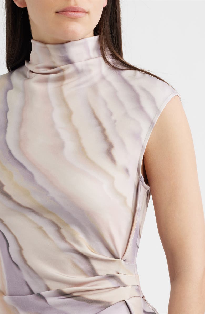 BOSS Erocis Print Sleeveless Top, Alternate, color, Lavender Tide Print