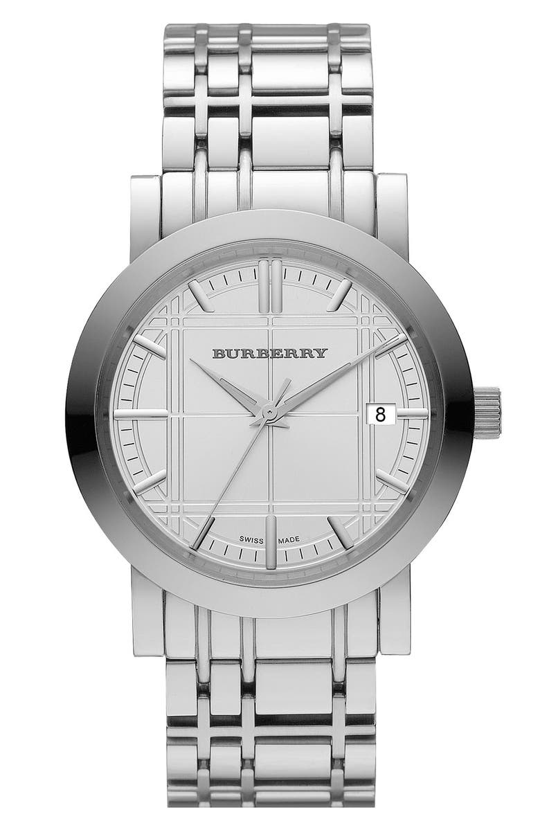 Burberry Stainless Steel Bracelet Watch, Main, color, 