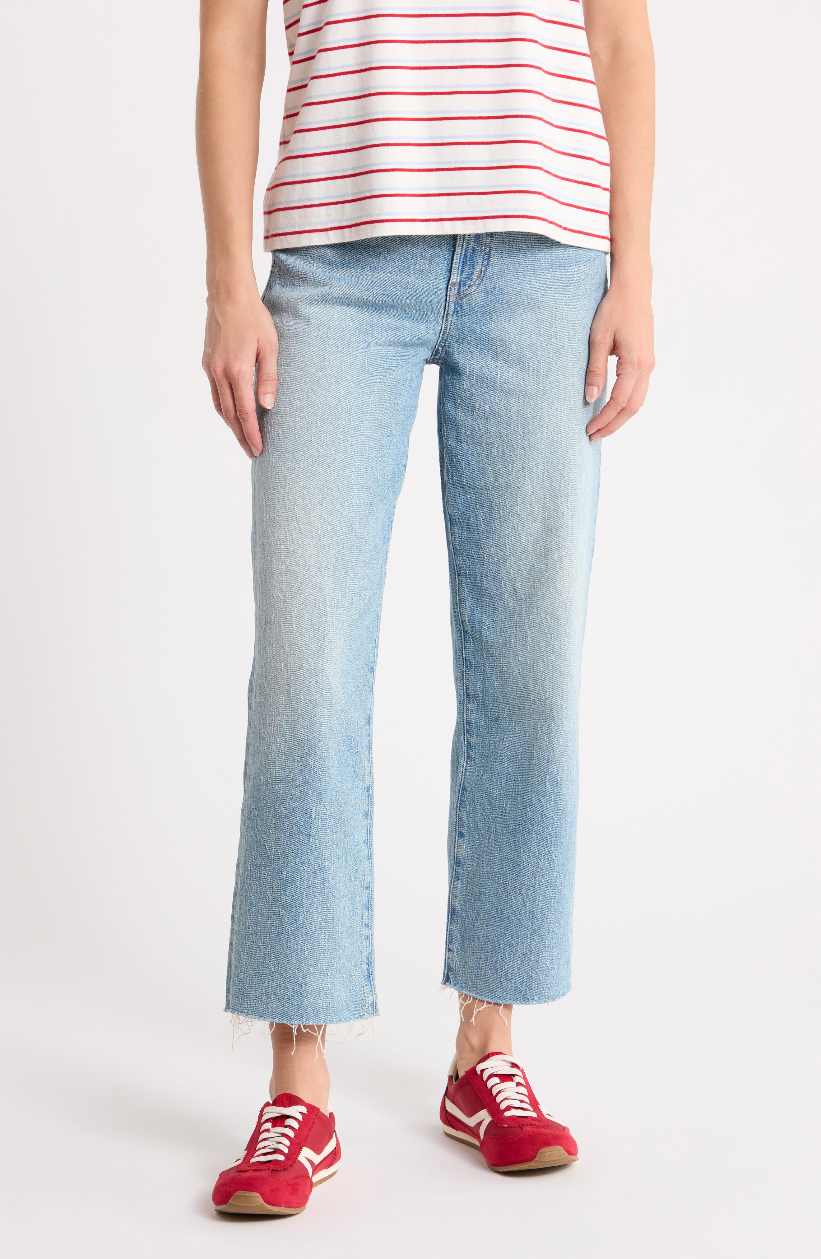 Perfect Vintage Wide Leg Stretch Crop Jeans