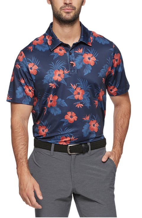 Littleton Hibiscus Performance Polo