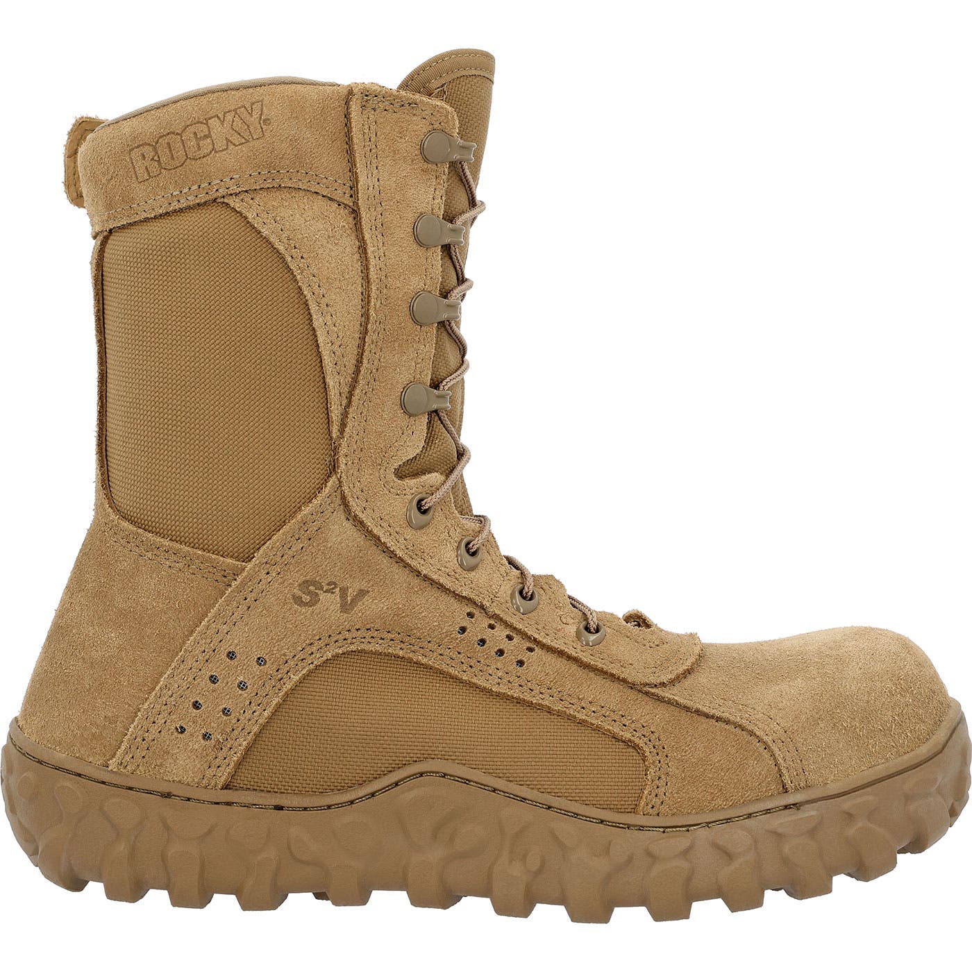 Rocky S2v Side Zip Composite Toe Tactical Military Boot, Main, color, Coyote Brown