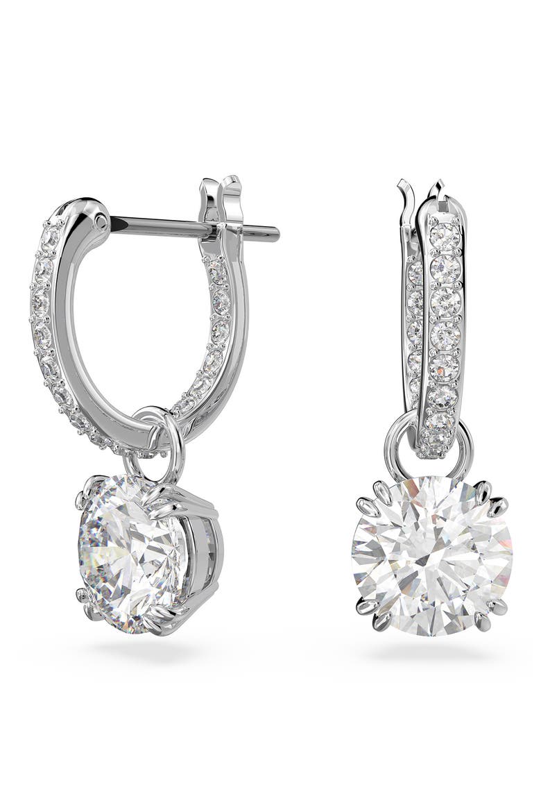 Stilla Huggie Hoop Earrings, Alternate, color, SILVER