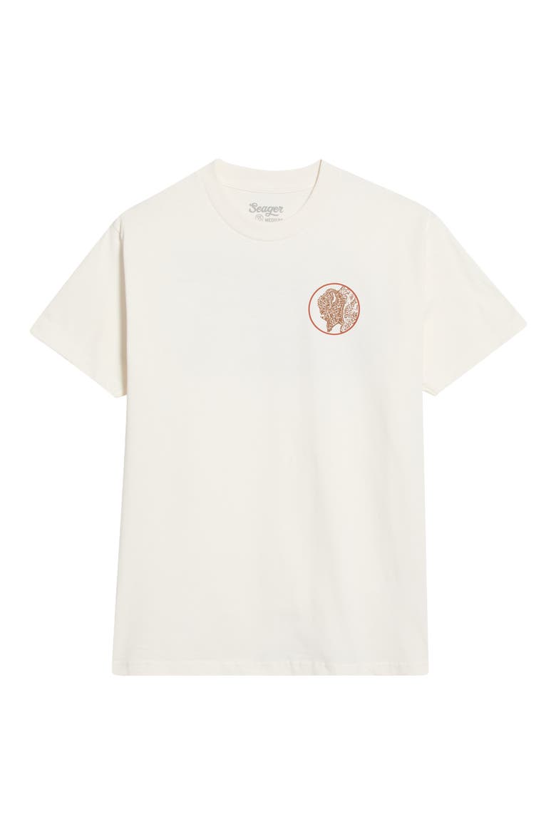 Bison Cotton Graphic T-Shirt, Alternate, color, VINTAGE WHITE