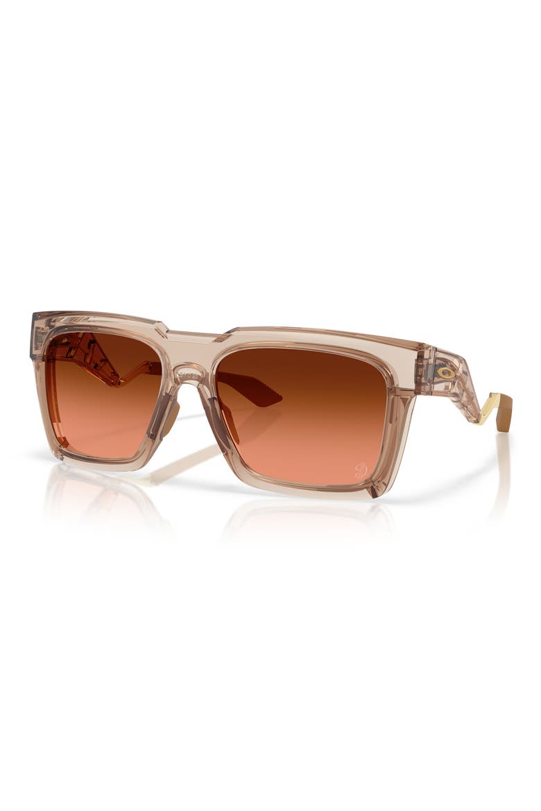 Gender Inclusive Enigma Ink 59mm Square Sunglasses, Alternate, color, DL TRANS WARM BROWN / BRONZE