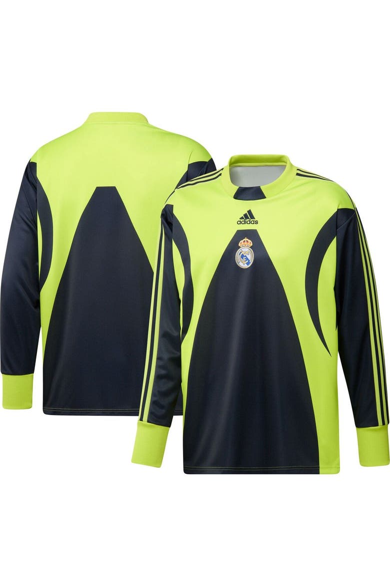 Men's adidas Navy Real Madrid Authentic Football Icon Goalkeeper Jersey, Main, color, Navy