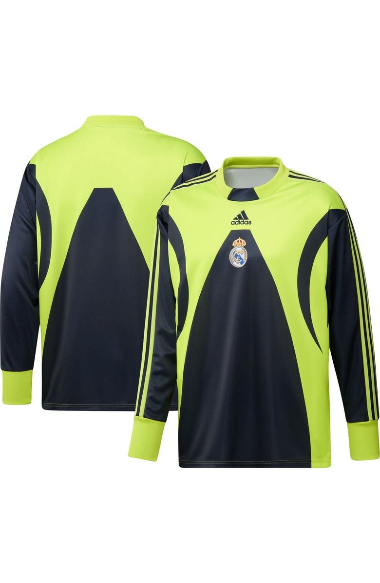 adidas Men's adidas Navy Real Madrid Authentic Football Icon Goalkeeper Jersey, Main, color, 